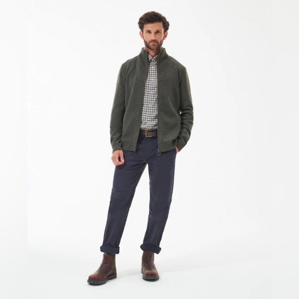 NEW Barbour Nelson Essential Full-Zip Jumper Large
